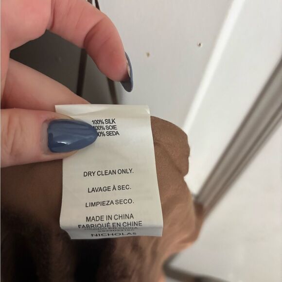 NICHOLAS Raya One Shoulder Asymmetrical Gown in Desert size 2 NWOT - Picture 9 of 10